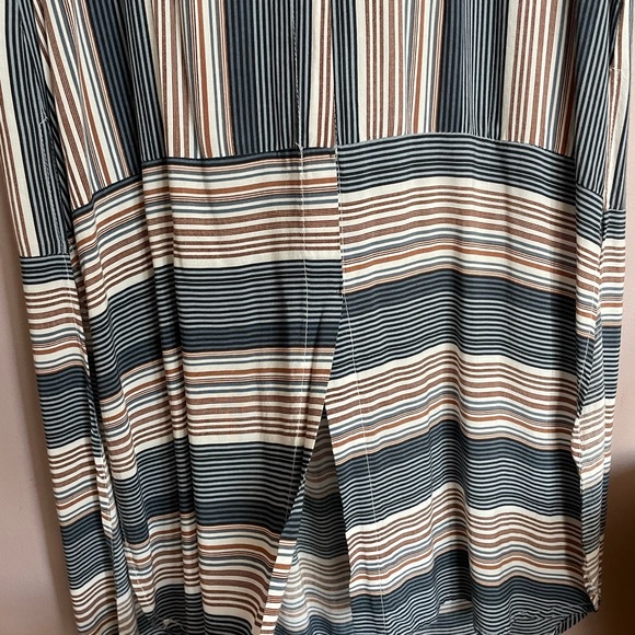 Vintage Striped Long sleeve Rayon Dress - Picture 5 of 9